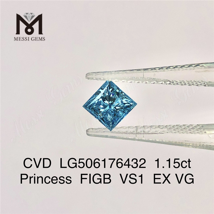 1.15ct Princess FIGB VS1 EX VG lab grown diamond CVD LG506176432