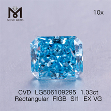 1.03ct Rectangular FIGB SI1 EX VG lab grown diamond CVD LG506109295