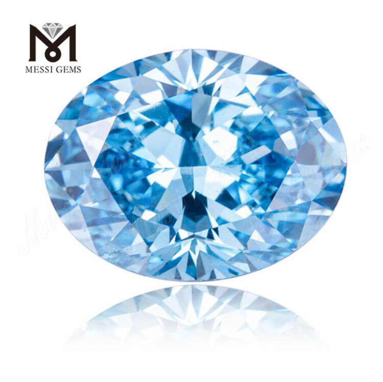 oval blue diamond
