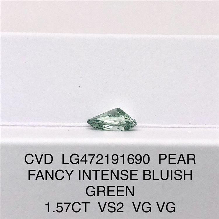 1.57CT VS2 Blue Loose Synthetic Diamonds CVD Green Lab Grown Diamonds Wholesale