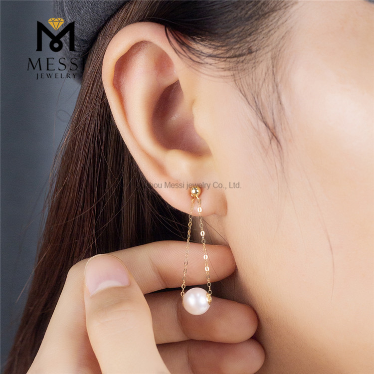 7-8mm AKOYA Large Pearl Drop Earrings Bold and Elegant