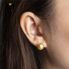9-10mm Luxury & Unique Jewelry 18k Designer Golden South Seas Pearl Earrings
