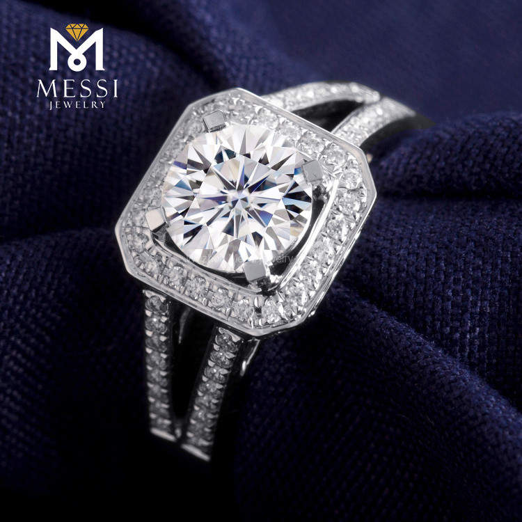 halo engagement rings white gold