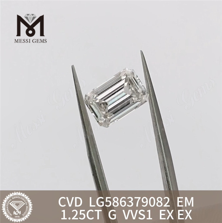 1.25CT G VVS1 CVD emerald igi diamond Certifying Excellence丨Messigems LG586379082 