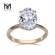 14k rose gold lab grown diamond oval solitaire engagement ring on sale