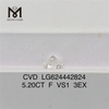 5.20CT F VS1 3EX Laboratory-made Diamonds CVD LG624442824丨Messigems