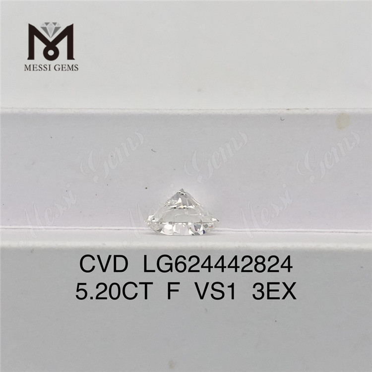 5.20CT F VS1 3EX Laboratory-made Diamonds CVD LG624442824丨Messigems