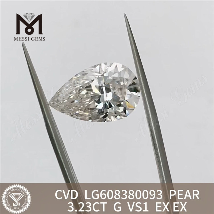 3.23ct igi certificate for diamond VS Quality Affordable CVD Diamonds for Jewelry Designers丨Messigems LG608380093