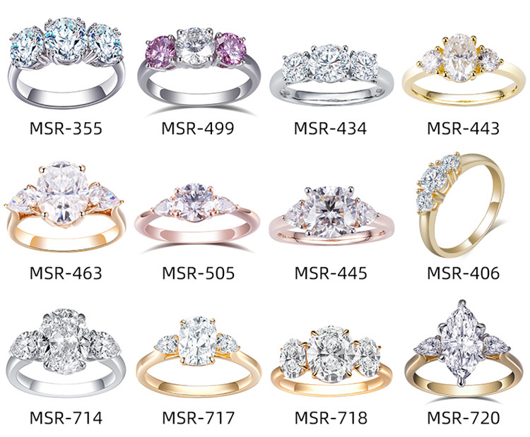 three stone diamond ring
