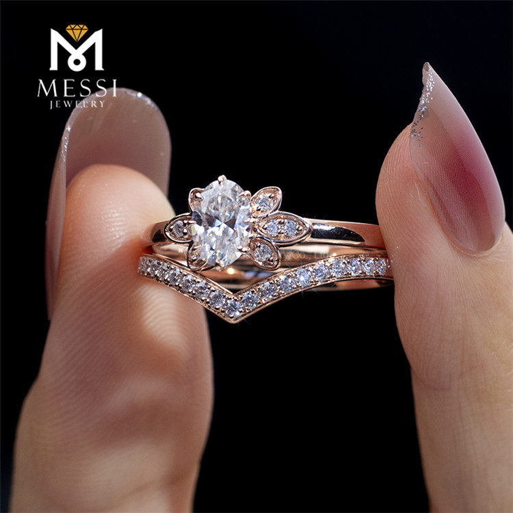 synthetic diamond engagement rings