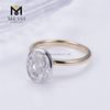 3ct EF VVS Bezel Set Ring 14k gold Lab Grown Diamond Engagement Rings on sale