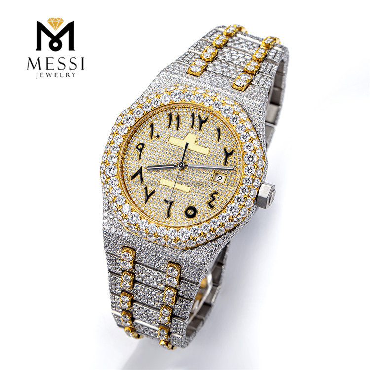 Affordable Luxury Men's Moissanite Watches for Men MSA-580