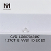 1.27CT E VVS1 1 carat synthetic diamond CVD Diamonds for Stunning Jewelry Creations丨Messigems LG607342497