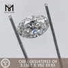 5.11CT E OV VS2 CVD lab fabricated diamonds LG631472913丨Messigems