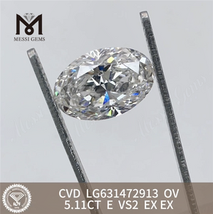 5.11ct e ov vs2 CVD Labor hergestellt Diamanten LG631472913 丨 MESSIGEMEME
