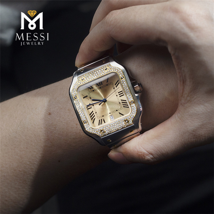 VVS Moisanite Watch Mens
