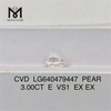 3.00CT E VS1 PEAR best quality lab diamonds IGI LG640479447丨Messigems