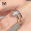 custom jewelry engagement ring 14K Gold big carat marquise cut diamond ring