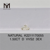 1.50CT D VVS2 3EX Natural Diamonds K2211170055 for Sale Discover Exquisite Gems丨Messigems