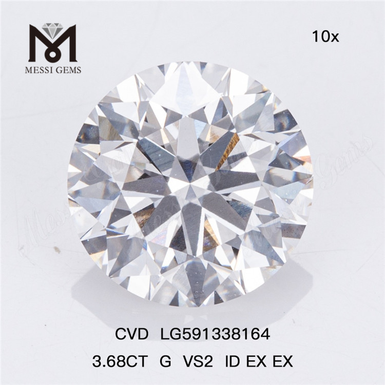 3.68CT G VS2 ID EX EX Bulk CVD Diamonds Unlocking Profit Opportunities LG591338164丨Messigems