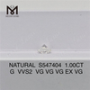 1.00CT G VVS2 VG Natural Diamonds Shop Elevate Your Jewelry Designs S547404丨Messigems