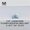 3.13CT VS1 blue flower lab made diamond CVD LG608378285