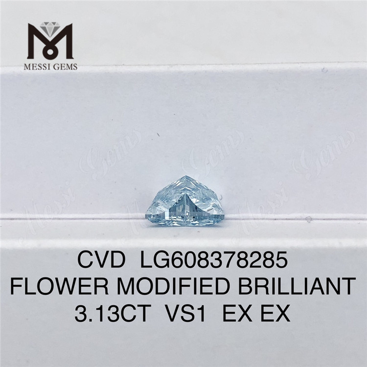 3.13CT VS1 blue flower lab made diamond CVD LG608378285