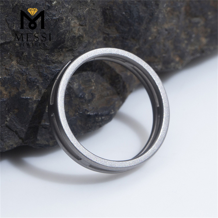 Modern Design Geometric 2.5g Titanium Ring for Men MSR-1642
