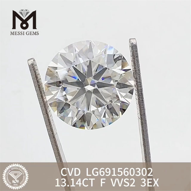 13.14CT F VVS2 3EX CVD loose lab diamond LG691560302 