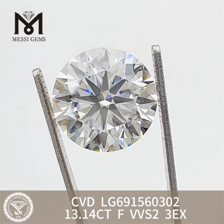 13.14CT F VVS2 3EX CVD loose lab diamond LG691560302 
