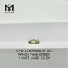 1.08CT MQ FANCY VIVID GREEN LAB DIAMOND VVS2 EX EX CVD LG678599812