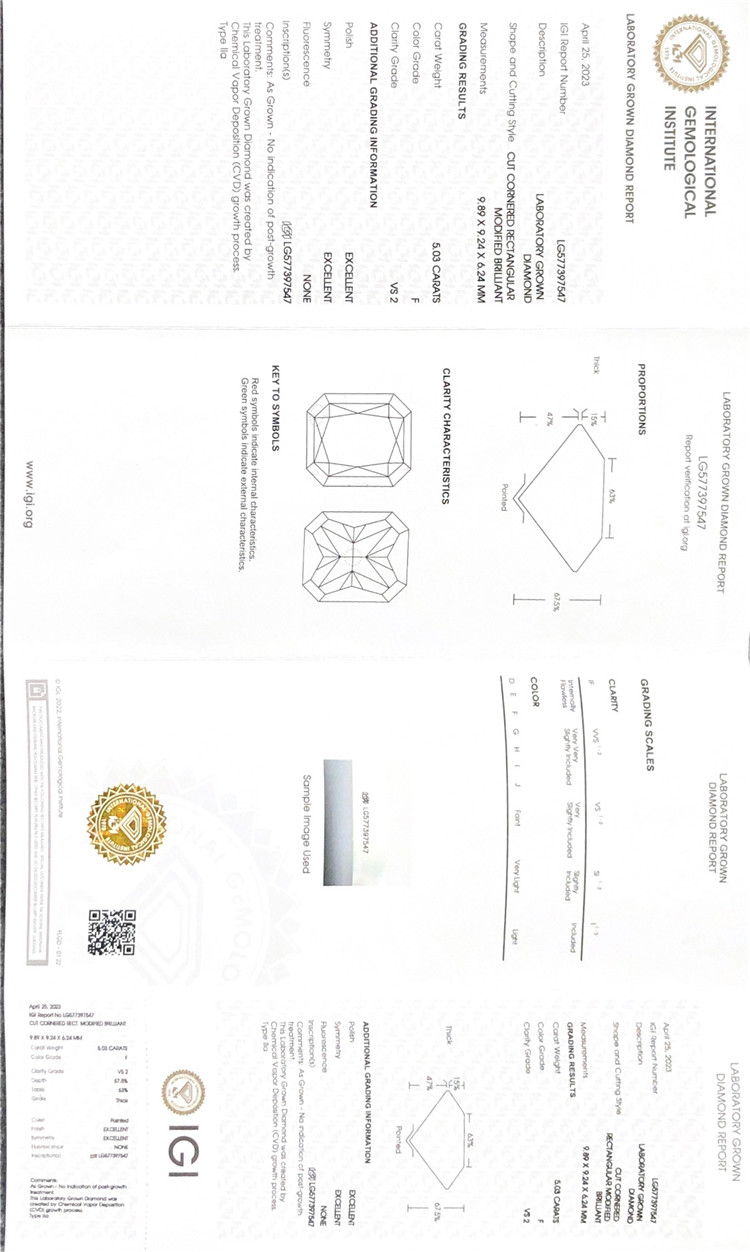 5.03ct igi diamond