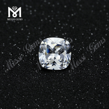wholesale white cushion cut 14mmx14mm loose cubic zirconia stone