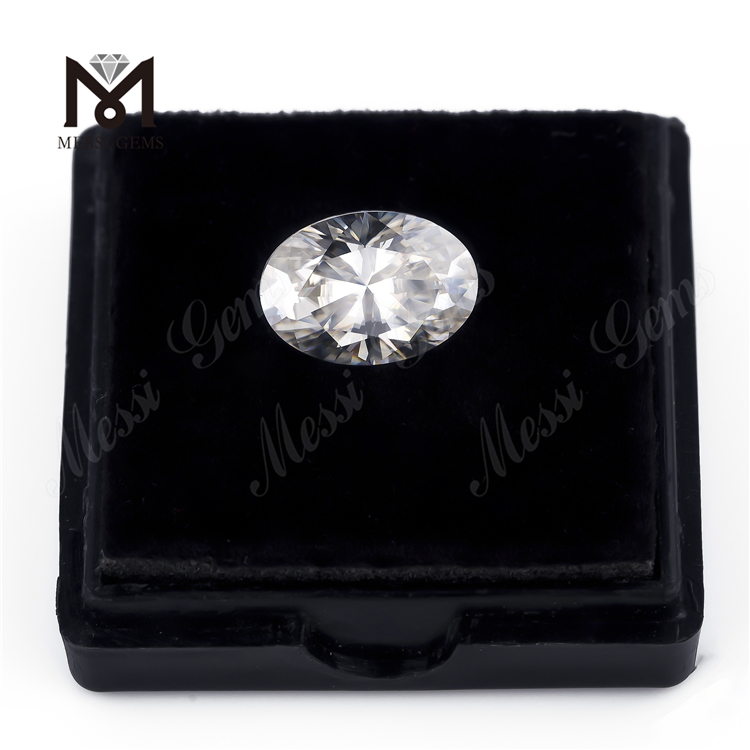 Wholesale price synthetic white color loose 7x5 mm oval cut moissanite