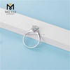 Wuzhou 1ct moissanite diamond ring white gold plating sterling silver ring 925