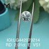 2.01 carat E VS1 Round cheap lab grown gems diamond 3EX cheap price