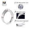 1 carat white gold fashion moissanite men ring
