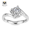 1 ct 14k 18k wedding rings moissanite gold ring for sale