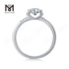 1 carat DEF moissanite diamond gold plated 925 sterling silver ring jewellery for mother