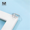 925 sterling silver classical prongs setting moissanite silver rings for woman