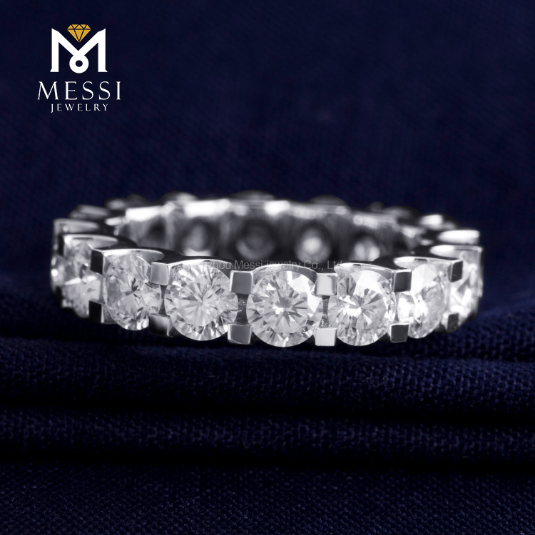 3.67ct moissanite gold ring for girl