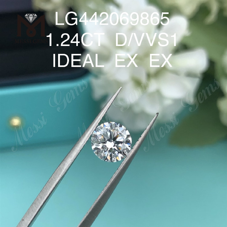 1.24 carat D VVS1 Round Brilliant lab grown diamond store