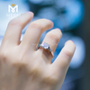 4 carat 18k real gold wedding rings moissanite gold ring for women
