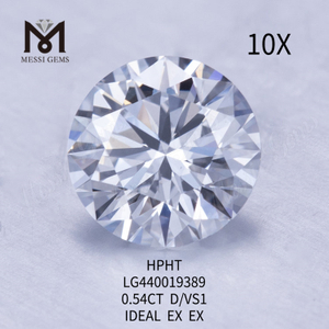 0.54 carat D VS1 Round BRILLIANT EX lab diamonds