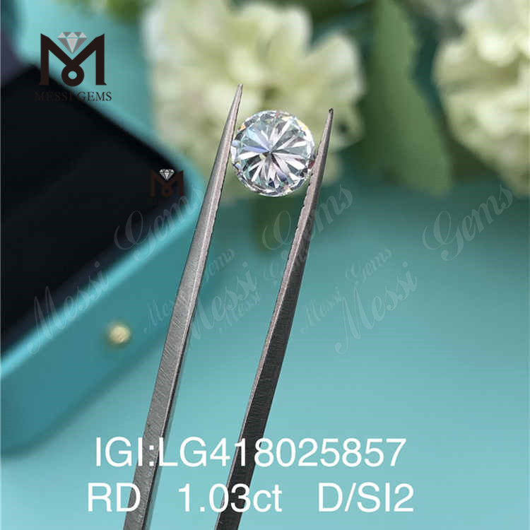 1.03CT D/SI2 round VG laboratory grown diamonds