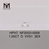 1.11ct D VS1 3EX Loose HPHT Man Made Diamond Lab Diamond Factory Stock 