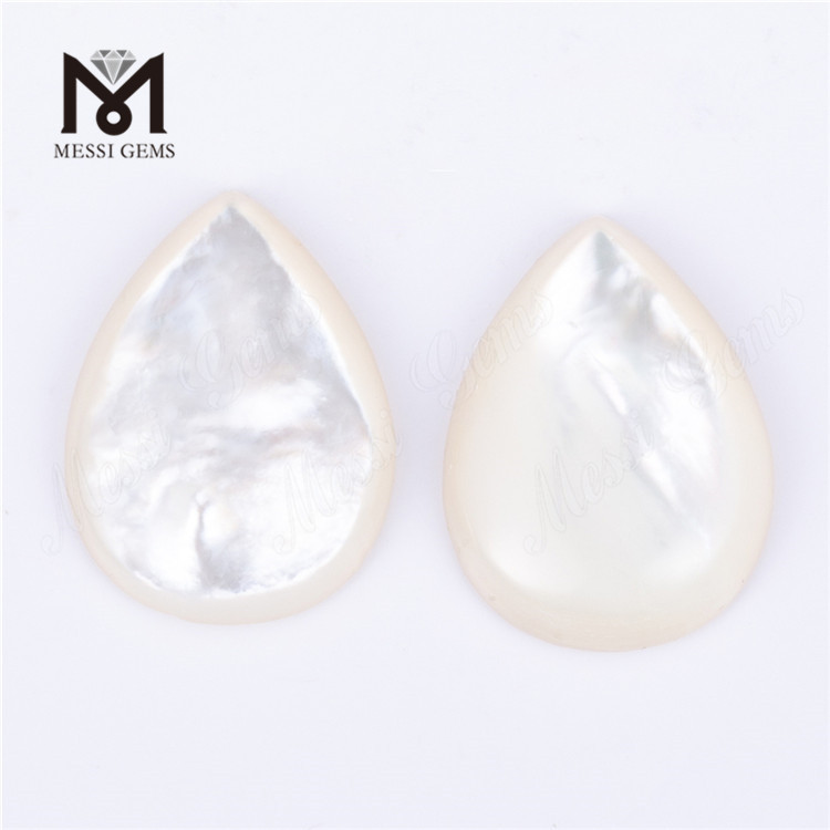 Pear Shape White Shell Mother of Pearl