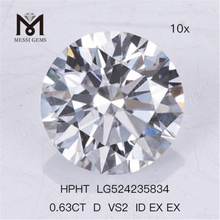 0.63CT D VS2 ID EX EX Lab Diamonds HPHT lab diamond 