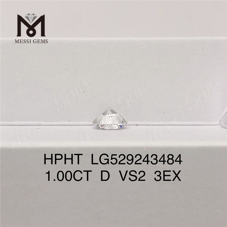 1.0ct D VS2 ID 3EX Round Cut Lab Grown Diamond HPHT Factory Price 