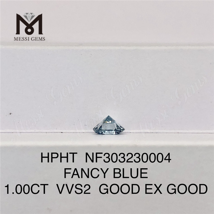 1.00CT FANCY BLUE VS2 colour lab diamond HPHT NF303230005